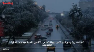 تقلبات جوية وموجة برد تضرب ليبيا الخميس.. تفاصيل التغيرات ودرجات الحرارة المتوقعة